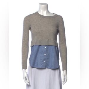 Veronica Beard top. 100% thin wool and cotton